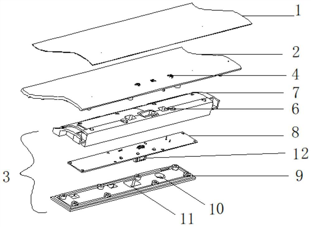 True wood double-material injection molding special-effect light-transmitting structure and manufacturing method thereof