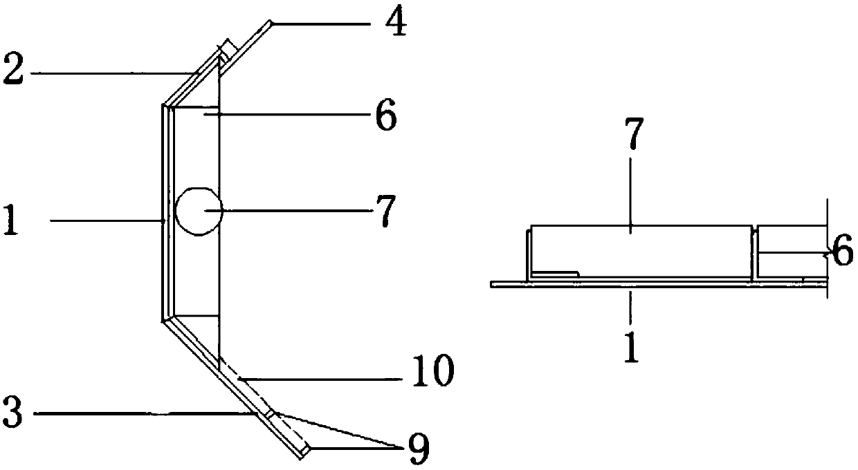 Erecting method for chamfered setting steel formwork