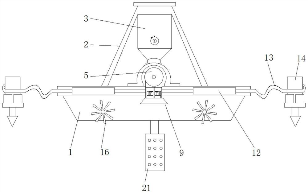 A feeding device for aquaculture