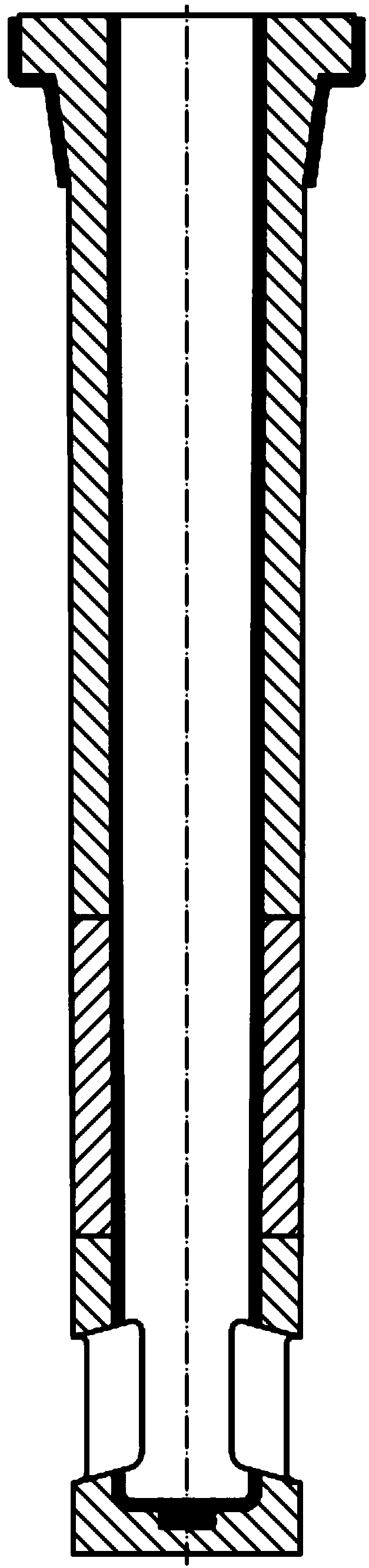 Bottom blowing ventilation submersed nozzle