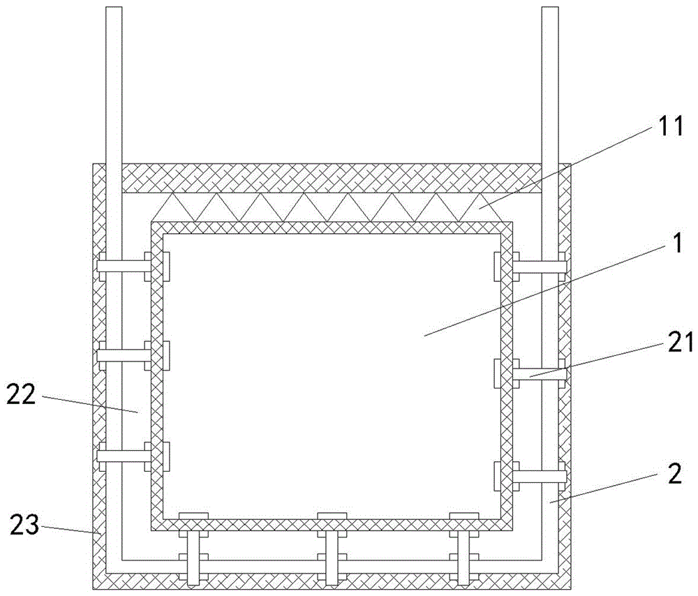 Pipeline heat preservation structure of central air conditioner