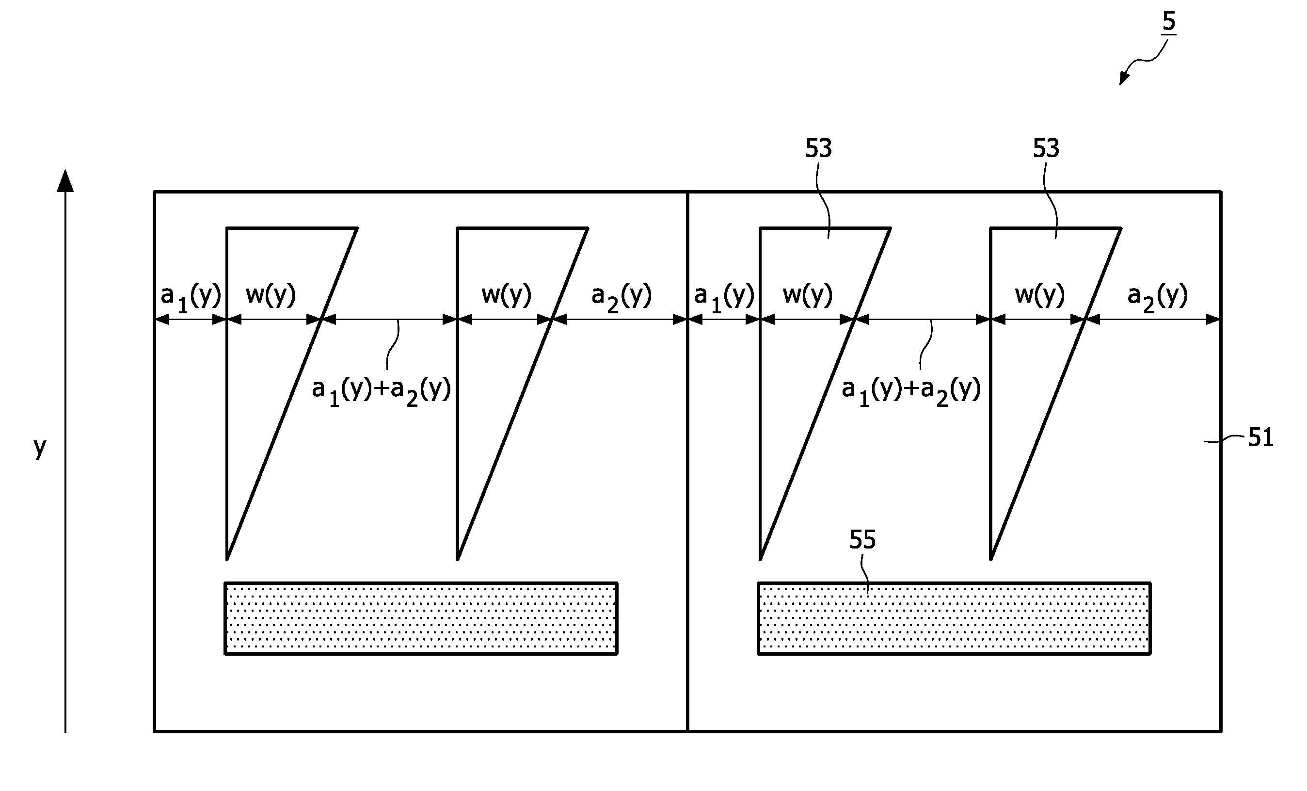 Radiation detector comprising an imaging radiation-collimating structure