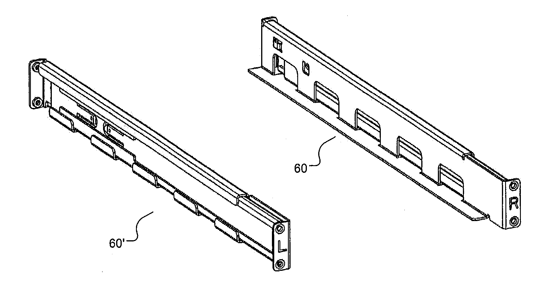 Slide rail assembly and slide rail assembly pair