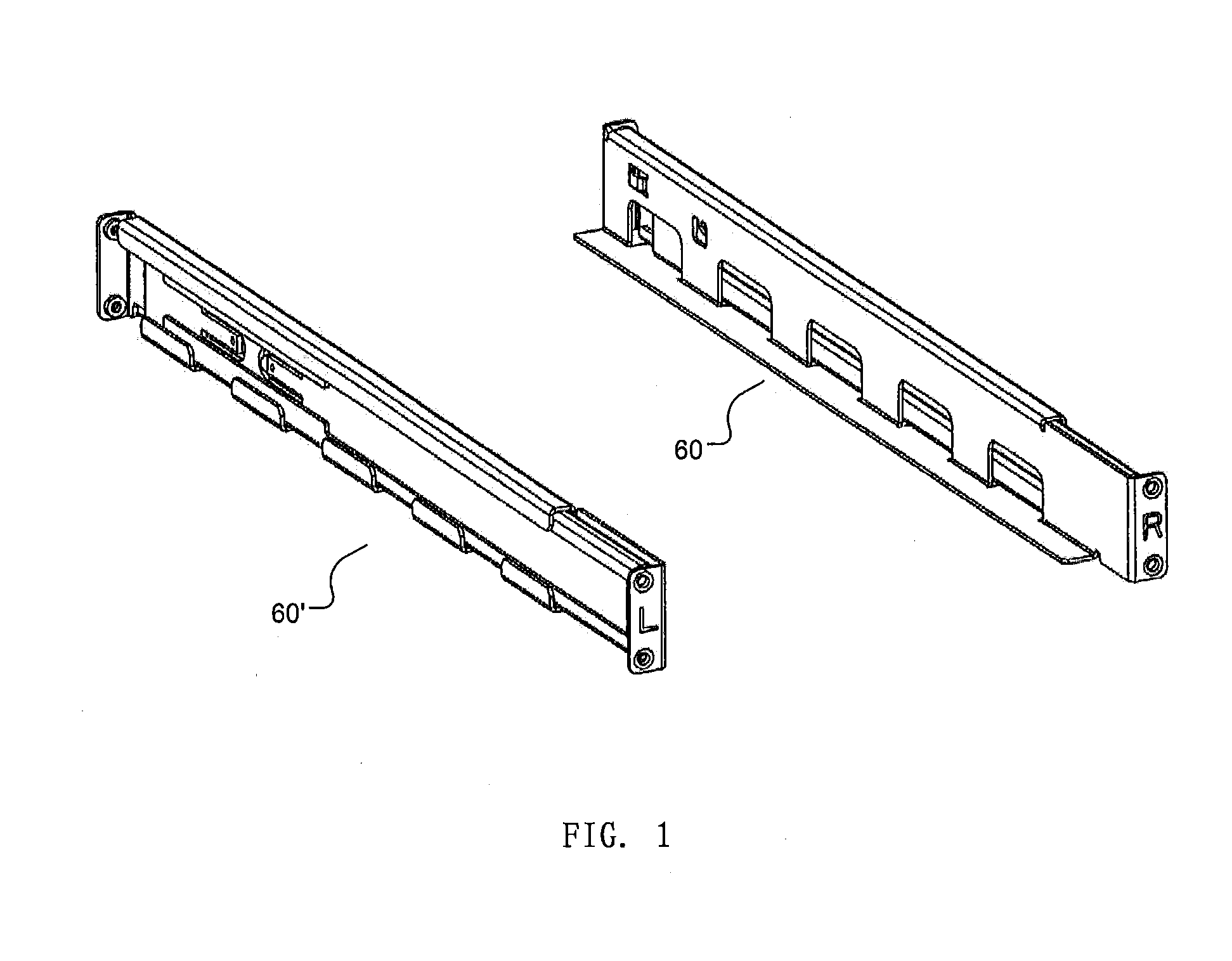 Slide rail assembly and slide rail assembly pair