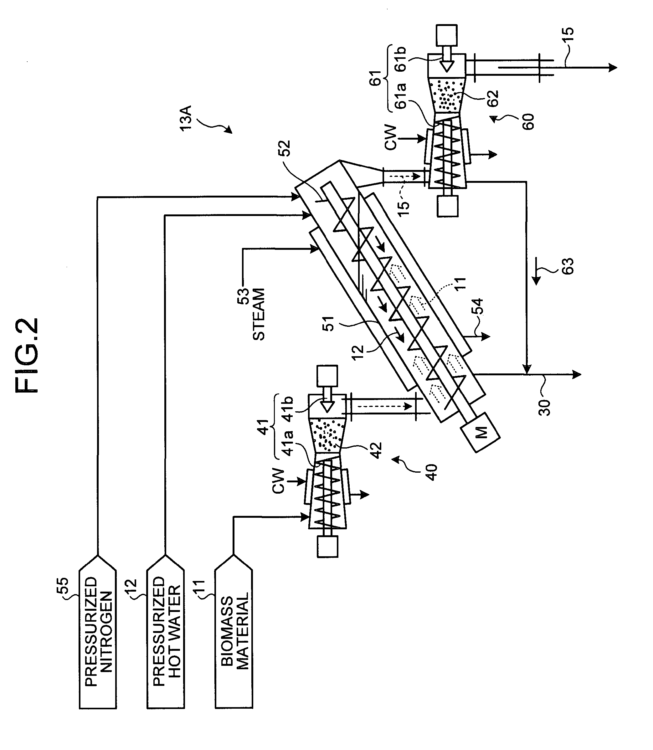 Organic material production system using biomass material and method