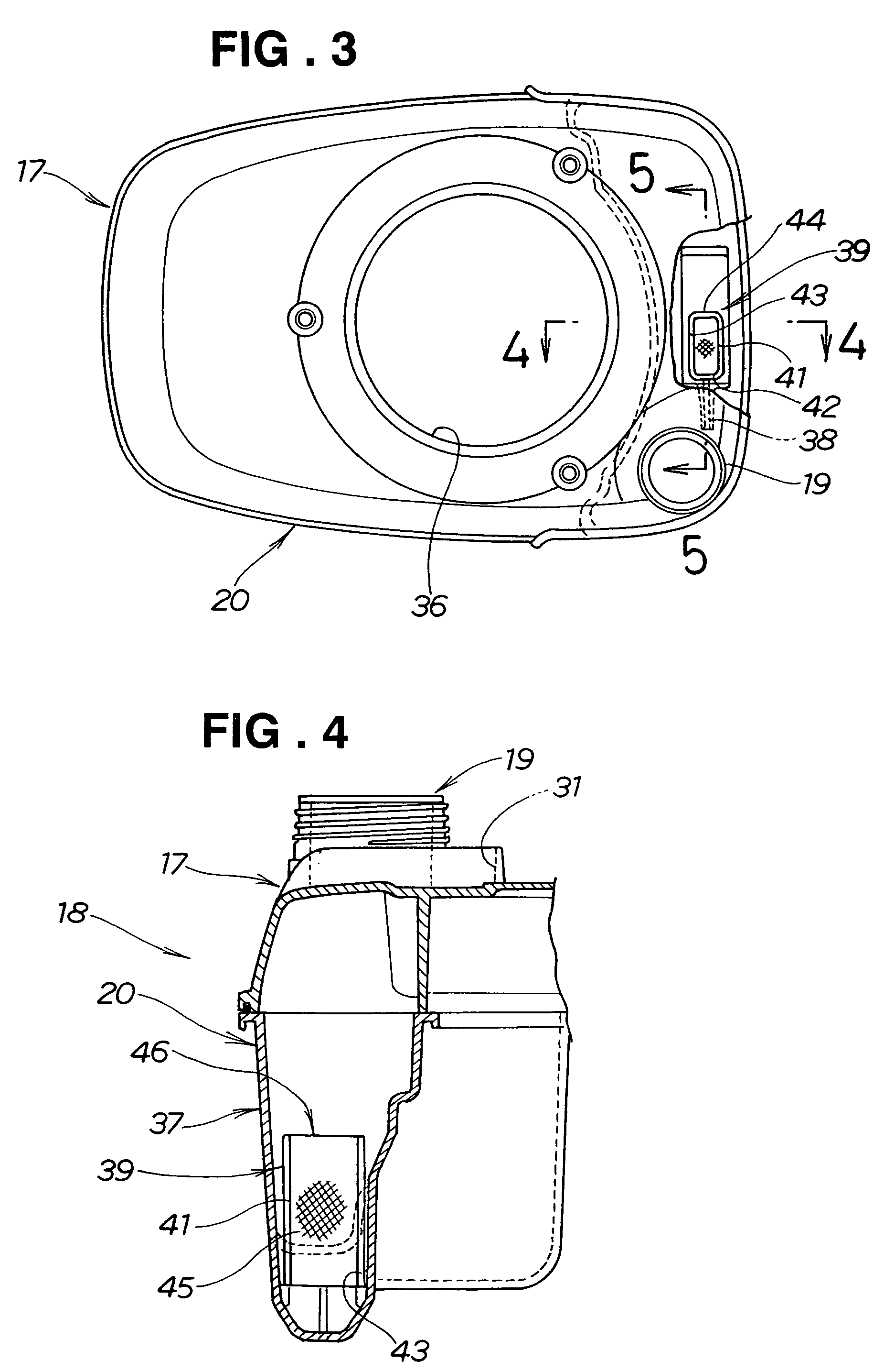 Fuel tank with filters