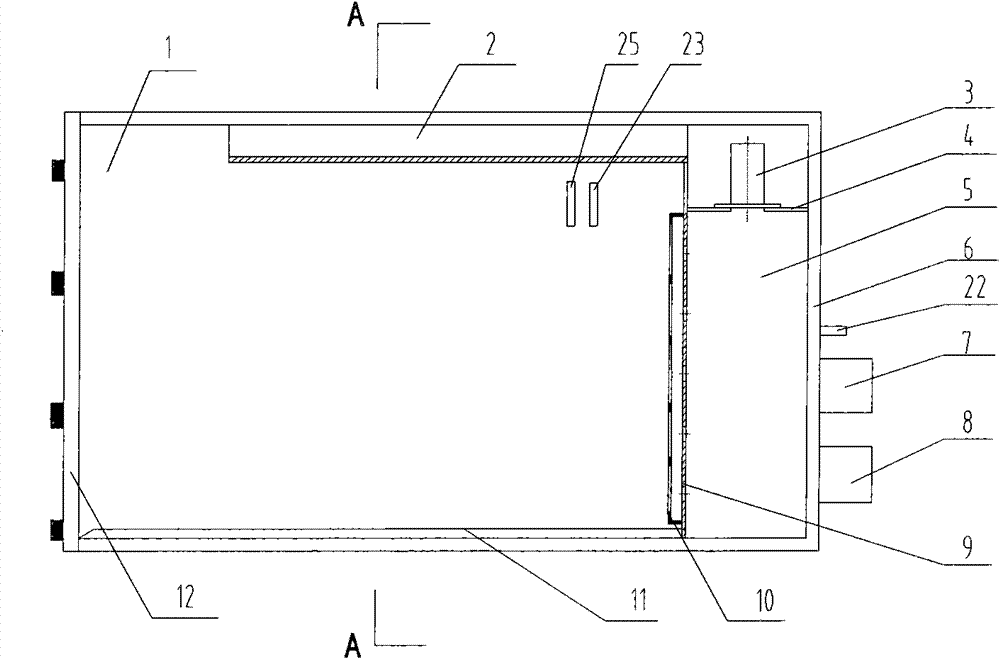 Novel fruit and vegetable transport case, intelligent variable ventilation system and realizing method thereof