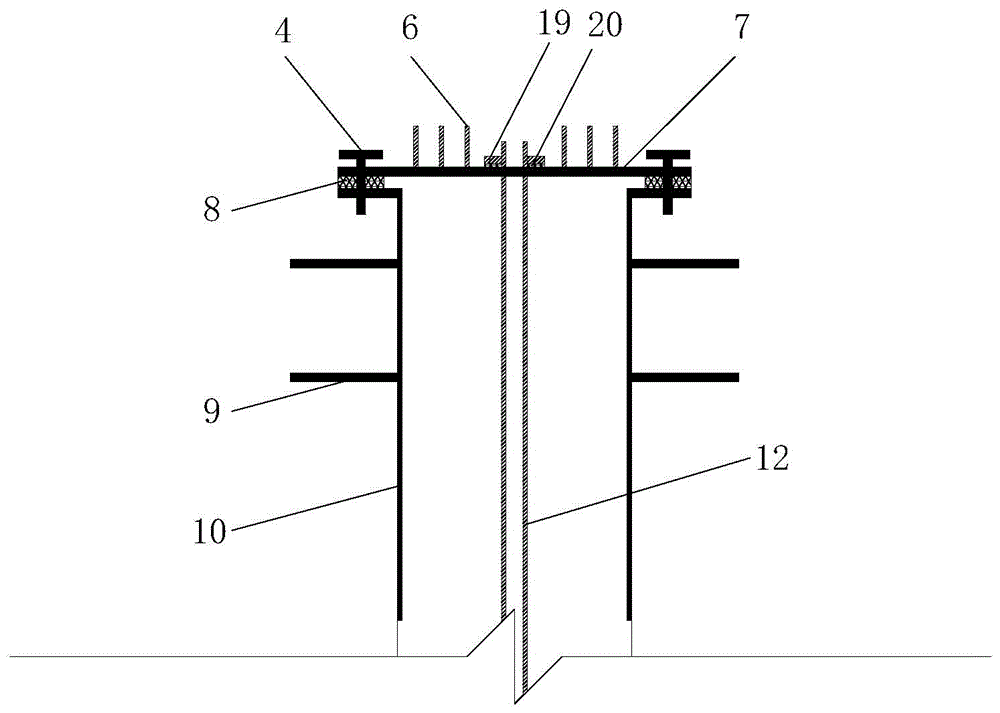 Built-in anti-floating anchor blocking structure used in foundation mat for deep-well dewatering well and construction method