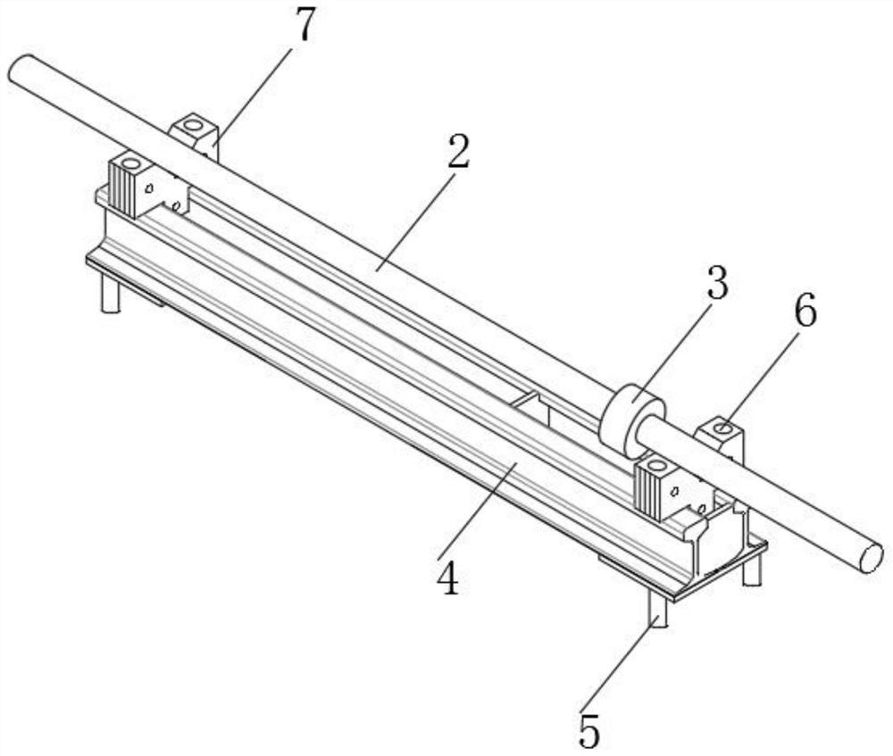 Stacking load-carrying derusting device for construction steel pipes and using method thereof