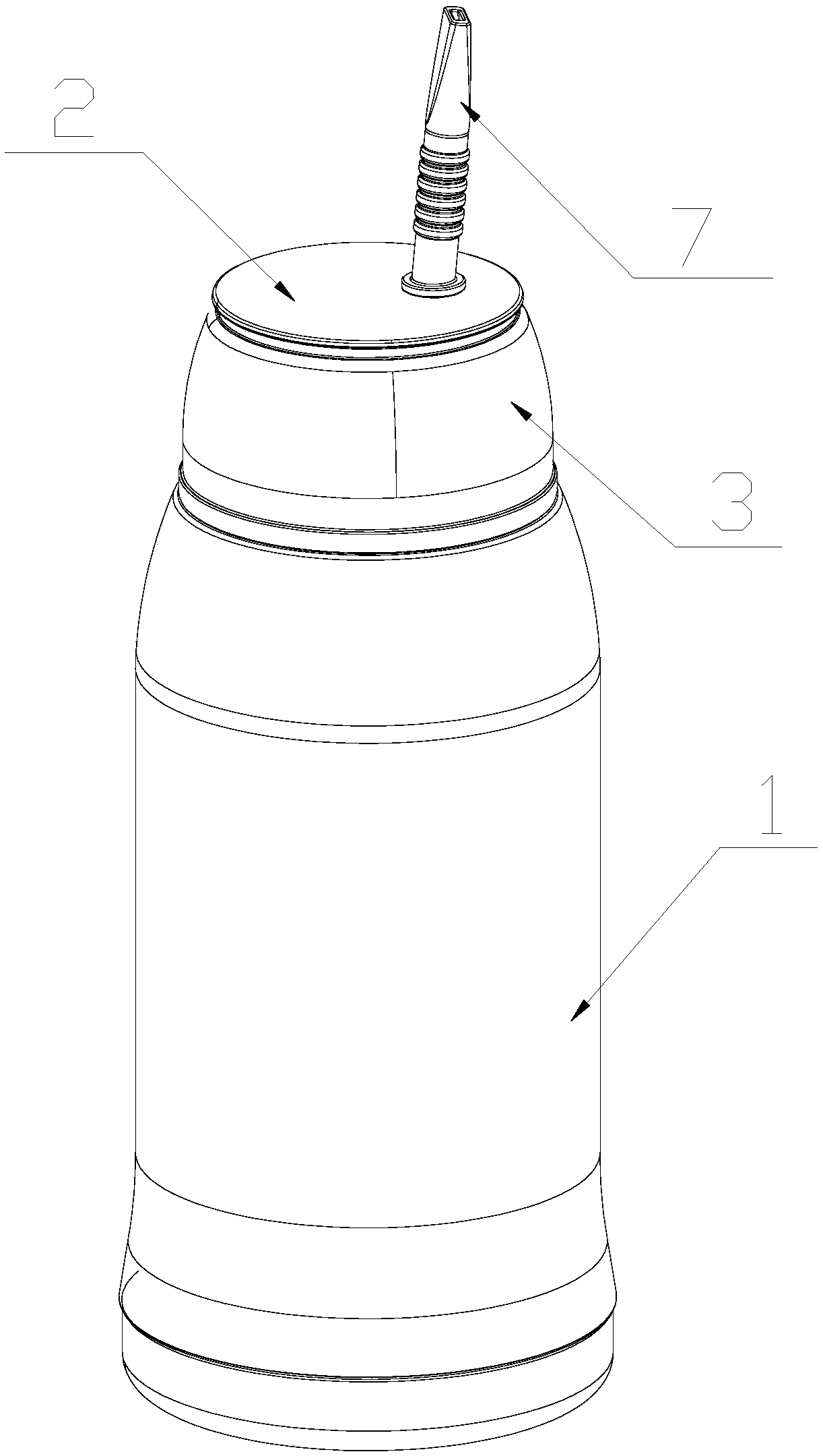 Cup with filtering device