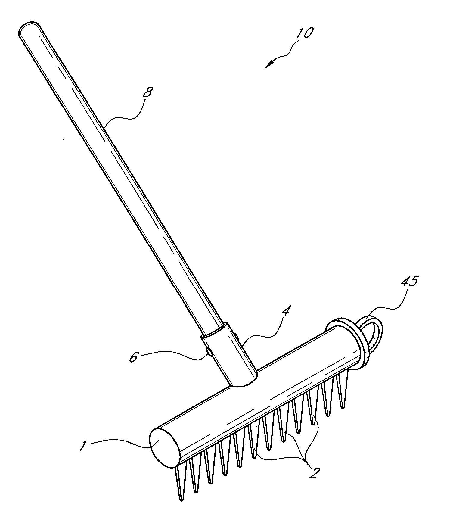 Magnetic rake with release mechanism