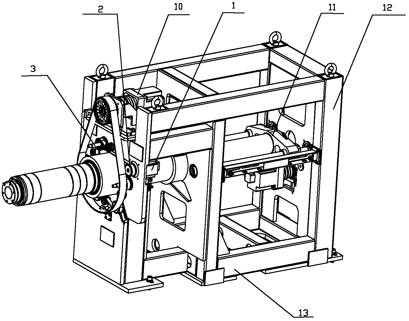 Belt ply drum host and drive method thereof