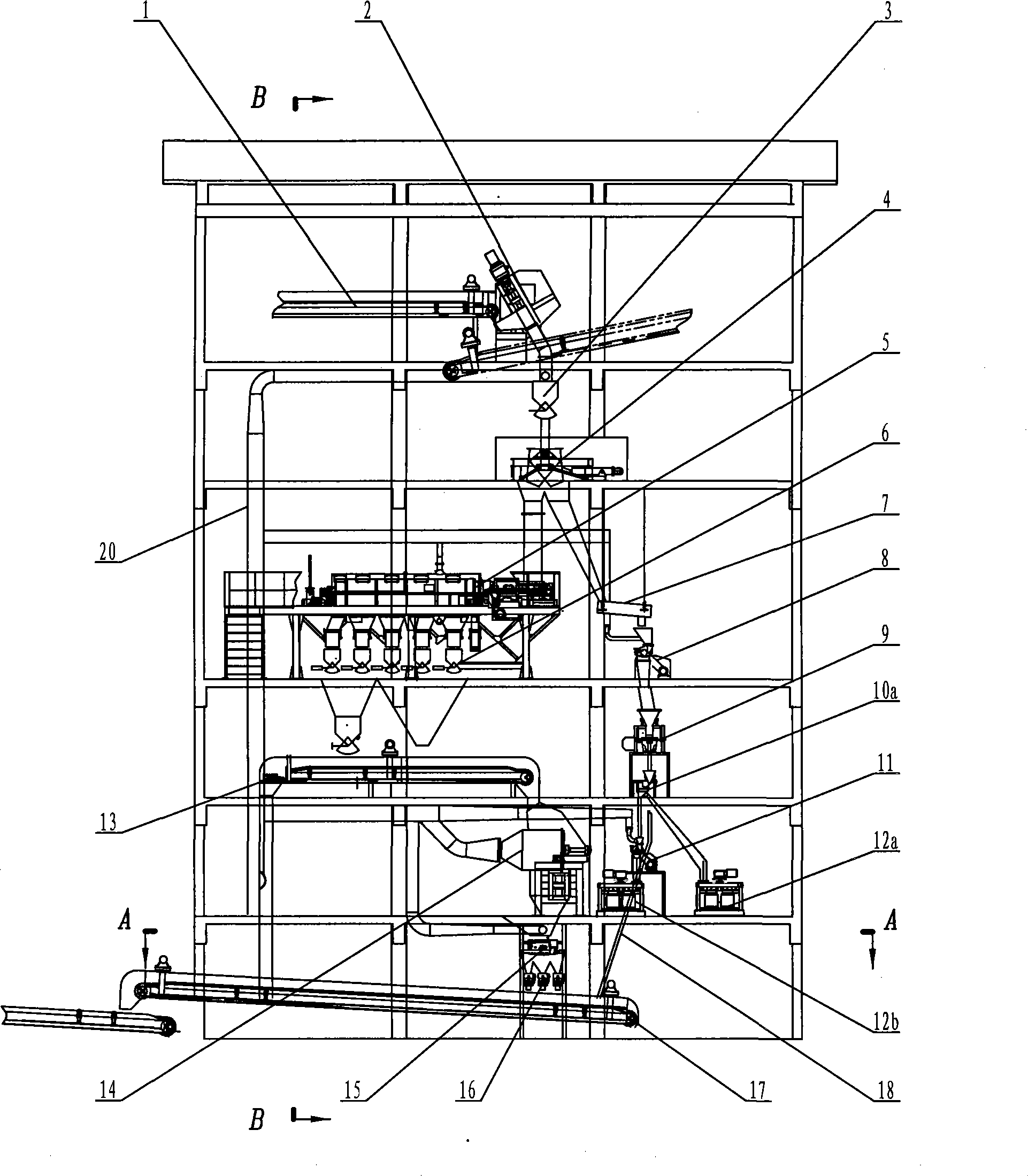 Full automatic mineral sampling and sample-preparing system in set and mineral sampling and sample-preparing method thereof