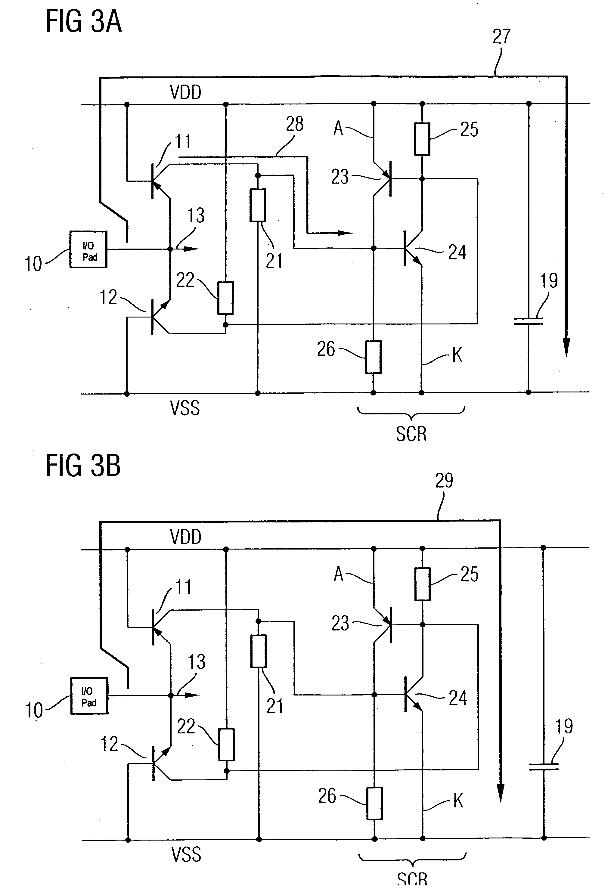 ESD protective circuit with collector-current-controlled triggering for a monolithically integrated circuit
