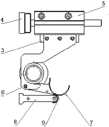 Automatic conduit moving and overturning mechanism