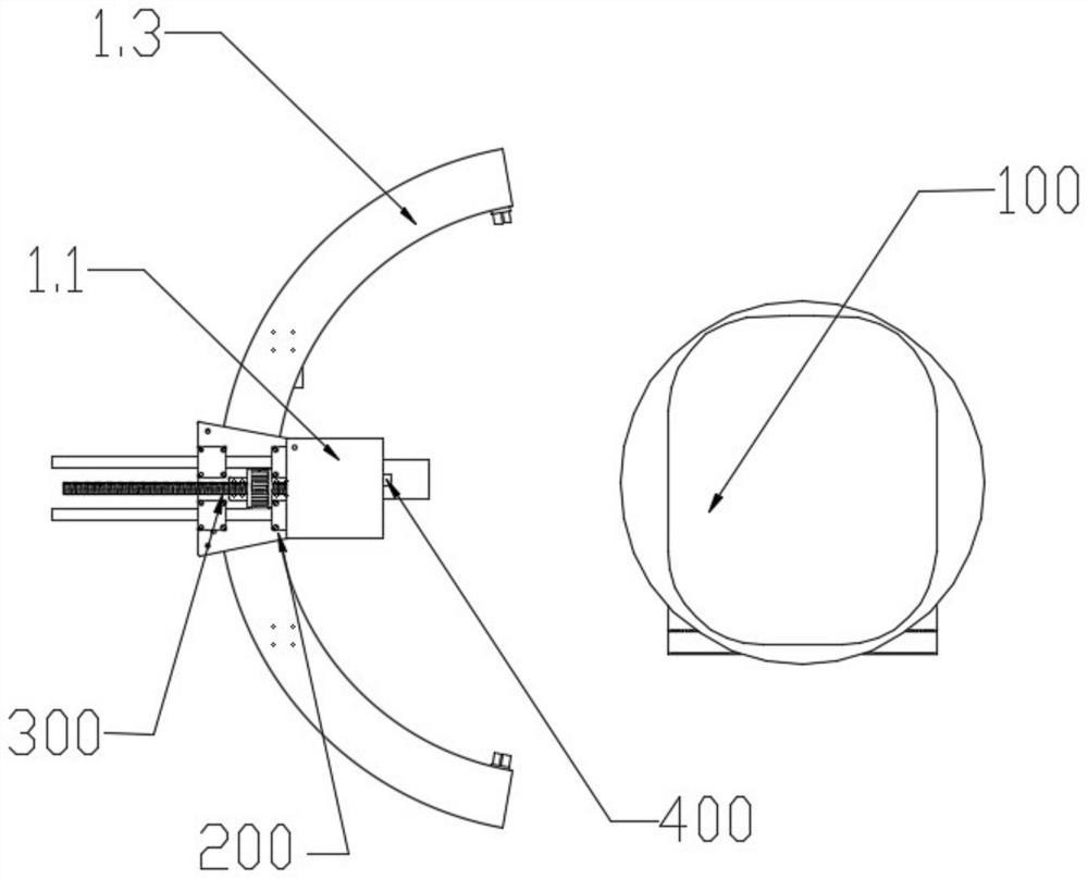 Arc-shaped motion platform for insulator laser cleaning