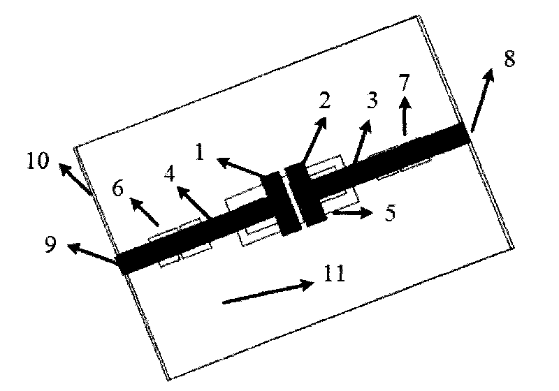 Ultra wide band bandpass filter based on ground defective grounding structure