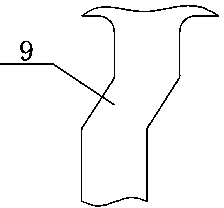 Lead frame with inclined bending portion