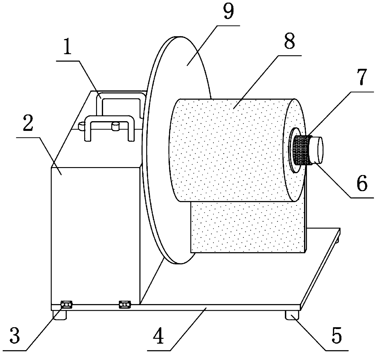 Paper winding mechanism for label digital printing machine