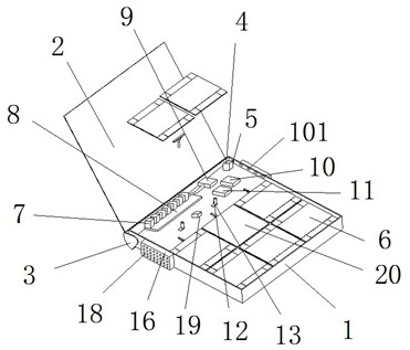 Contact type unmanned aerial vehicle automatic charging device