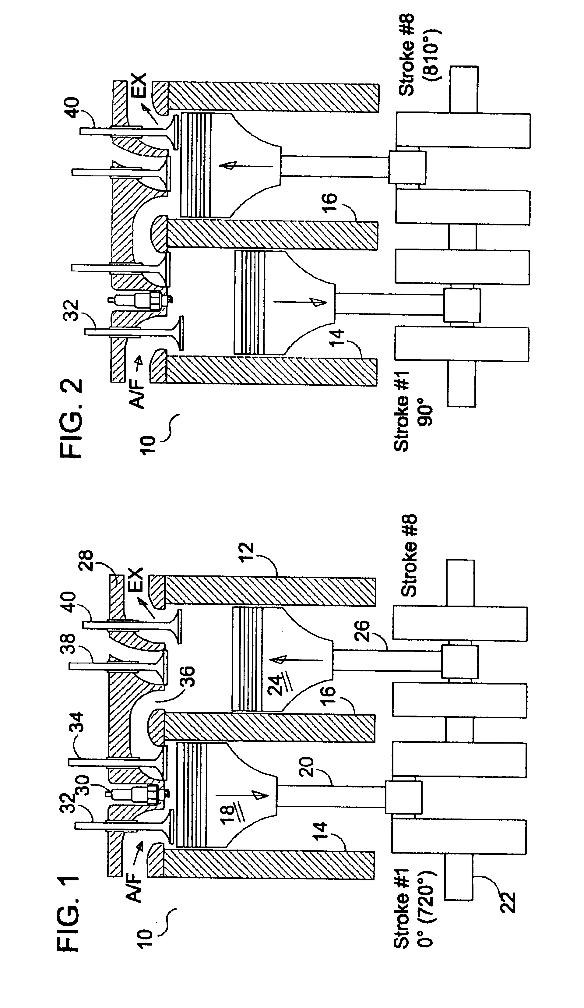 Eight-stroke internal combustion engine utilizing a slave cylinder