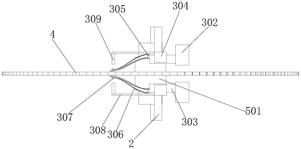 Titanium alloy pipe cutting device