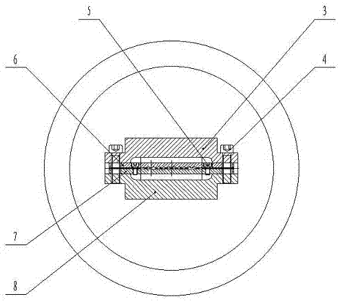 A clamping device for drill honing