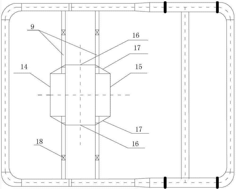 W-shaped flame boiler gap type OFA (over fire air) device arranged above arch wing wall