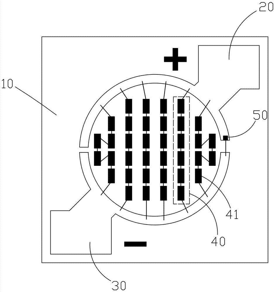 COB encapsulation structure protected by Zener diode