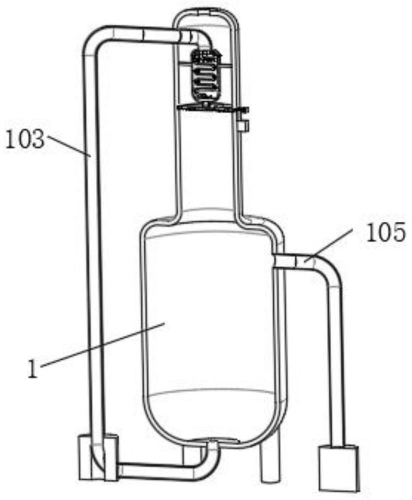 A kind of purification equipment for ammonia in liquid sodium cyanide