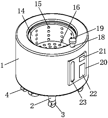 A kind of rinsing equipment for activated carbon production