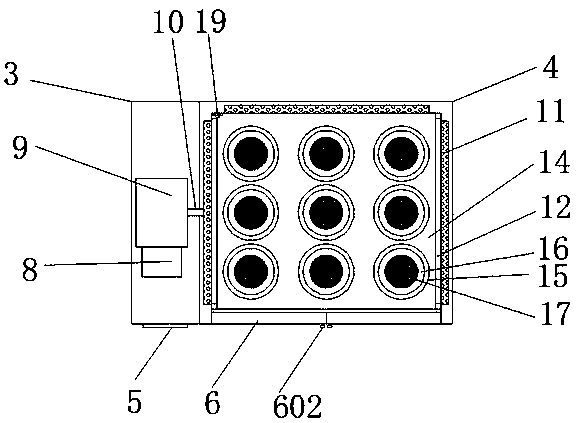 Stator cooling and setting device for machining