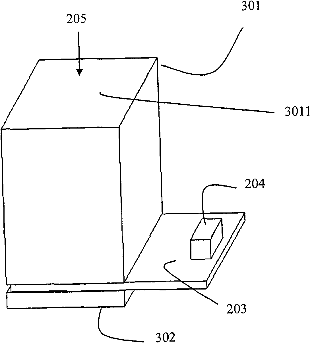 Array solid probe for radiation detection