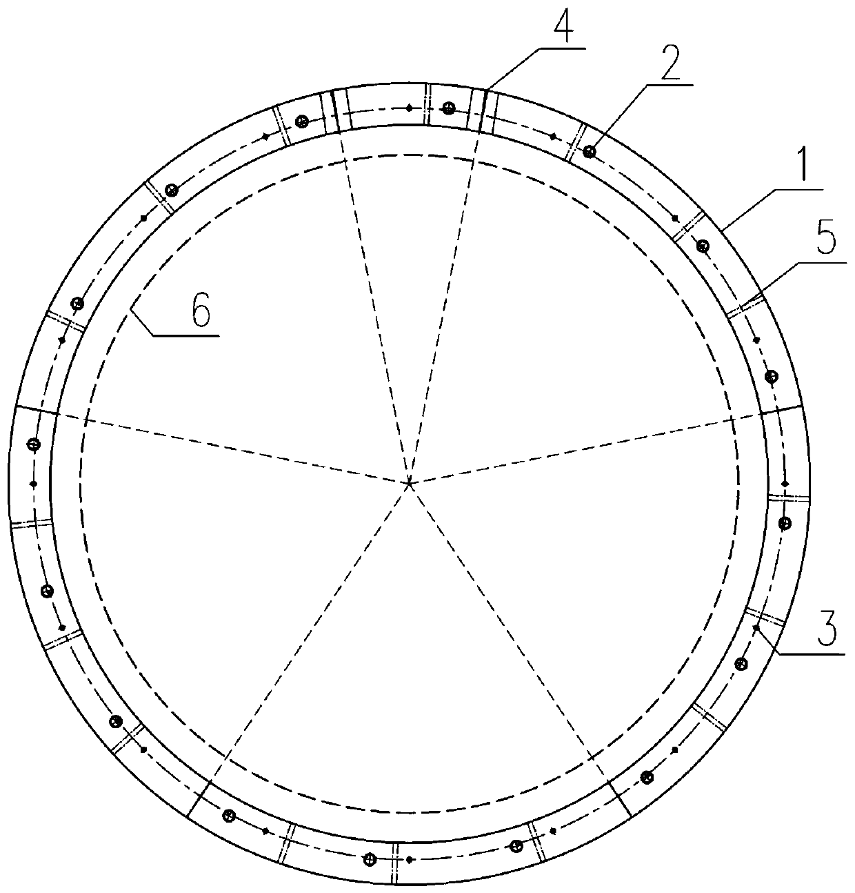 High-performance durable shield segment lining structure for sea area corrosive environment