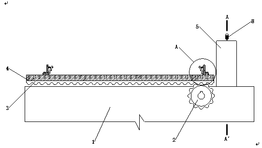 Deburring device for wood board processing