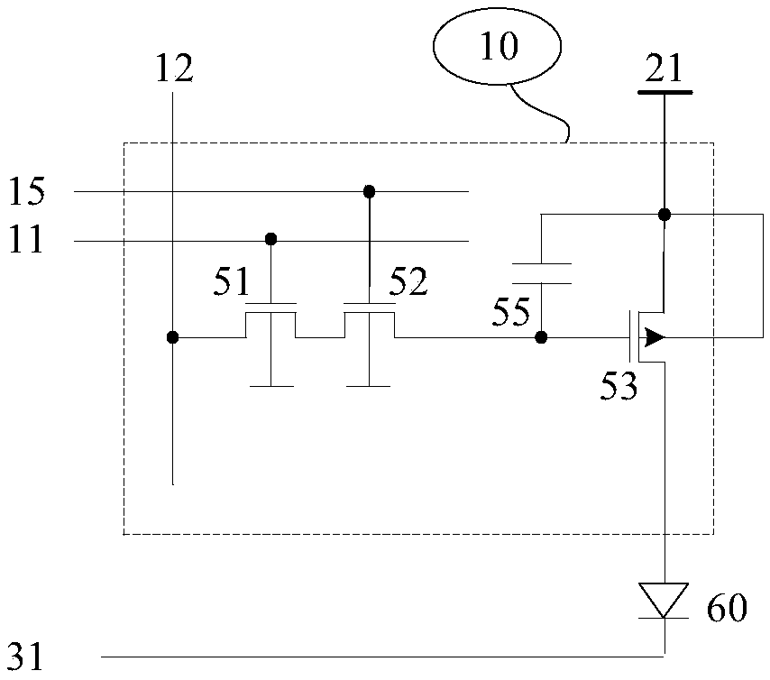 Micro-displayer pixel circuit