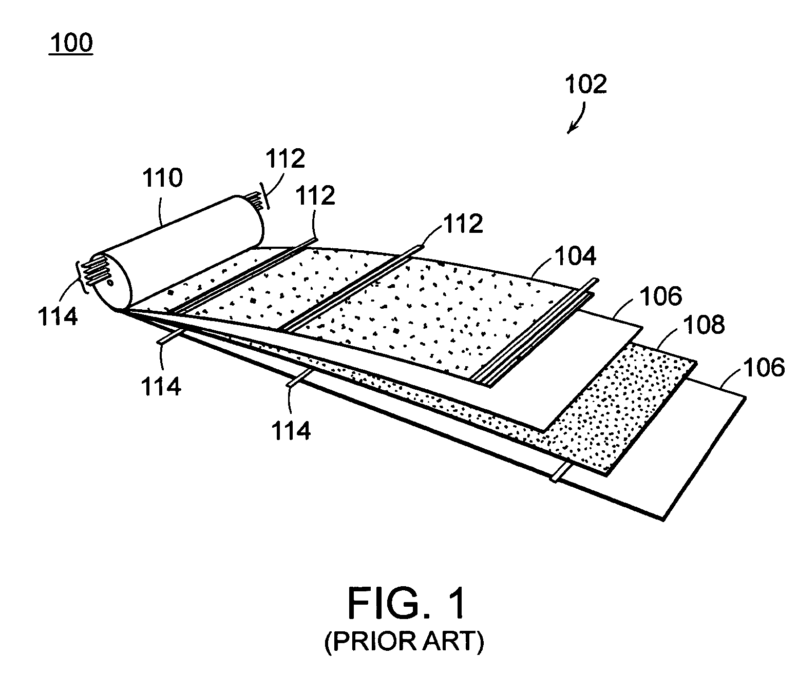 Low impedance layered battery apparatus and method for making the same