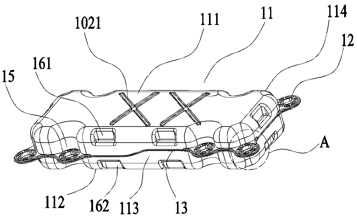 Split supporting type overwater photovoltaic unit and split supporting type overwater photovoltaic system