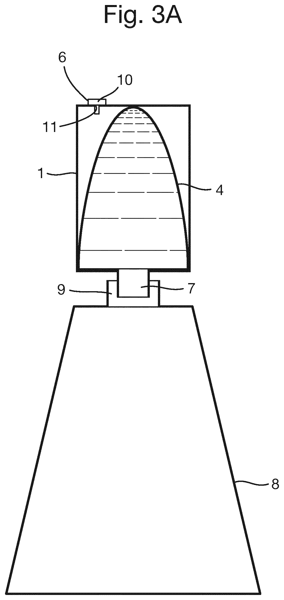 Refill device for dispensing a liquid product