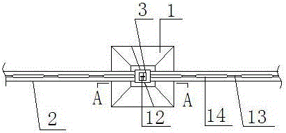 Automatic separation isolation guardrail in the middle of the road