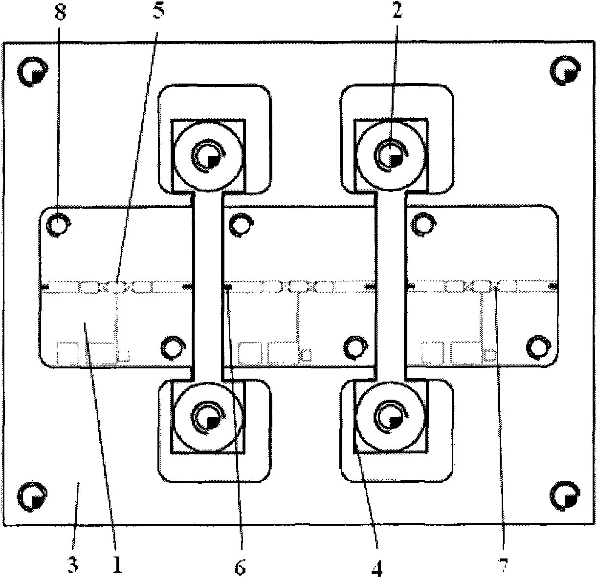 Method for performing gold backing on printed circuit board of Ku waveband microstrip type switch circuit
