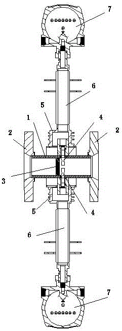 Redundant structure vortex flowmeter