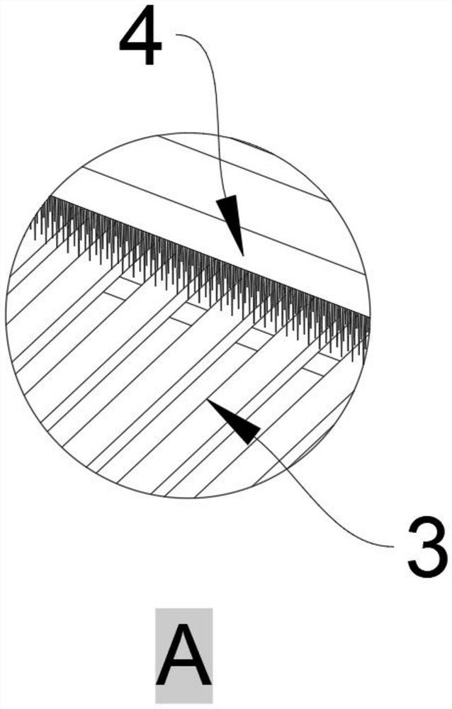 A corrugated paper flattening conveyor frame