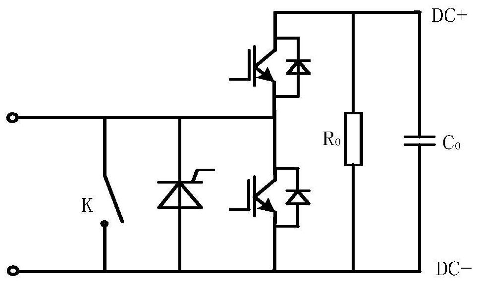 Control device of bypass switch of power module in converter valve