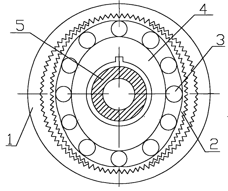 Petroleum drilling trajectory-controlled harmonic gear transmission device