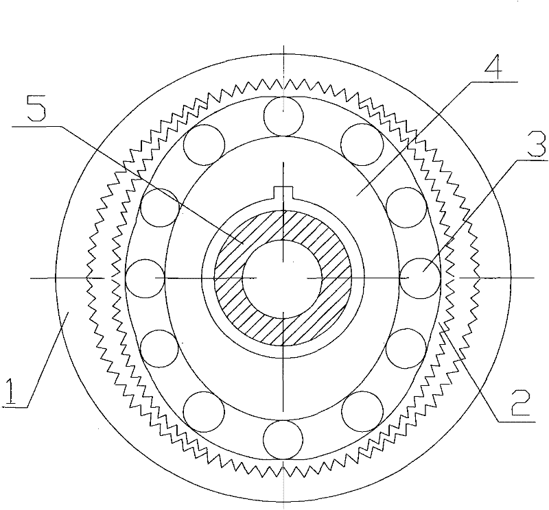 Petroleum drilling trajectory-controlled harmonic gear transmission device