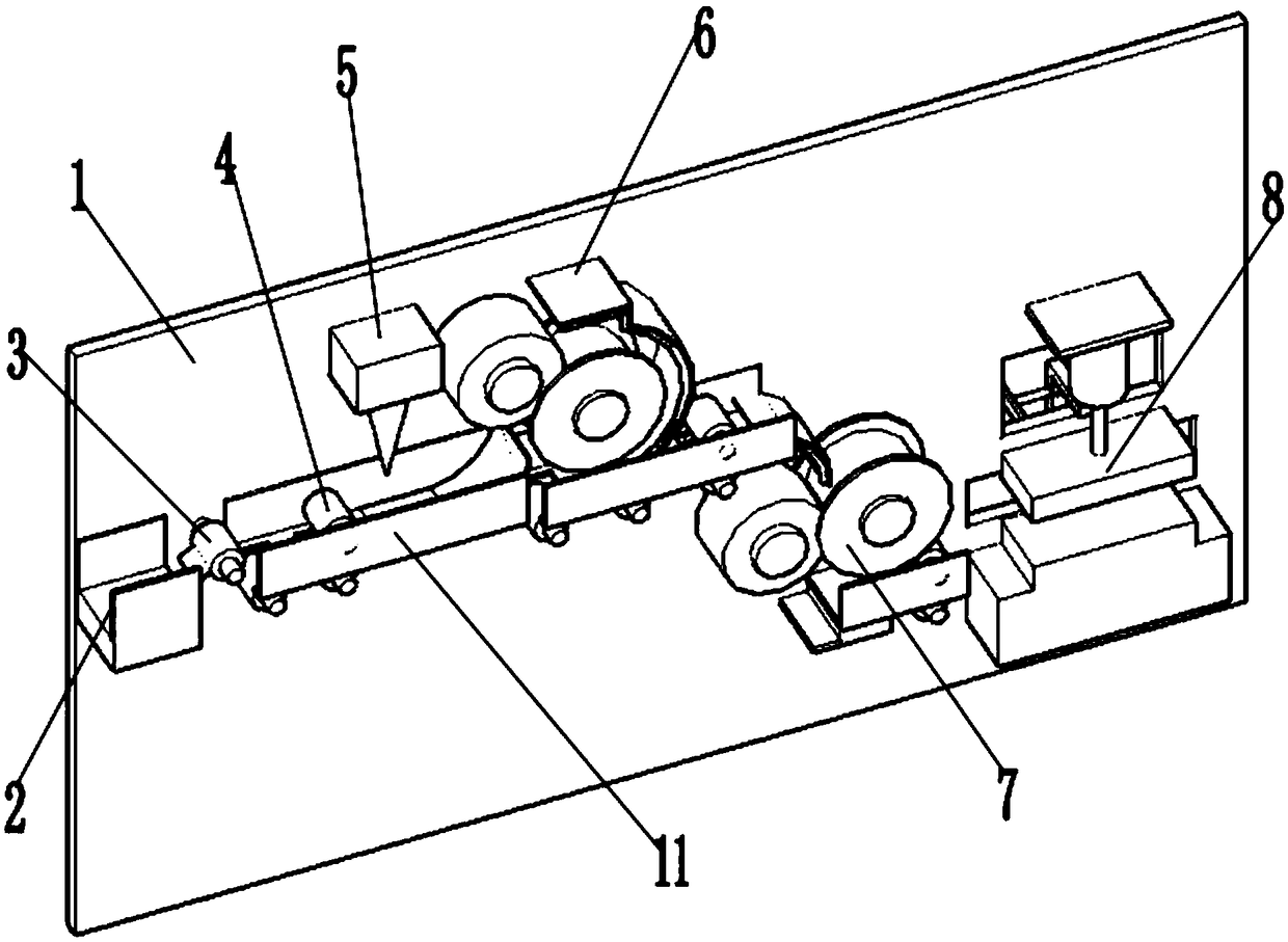 Pulley type handle forming machine and handle forming method