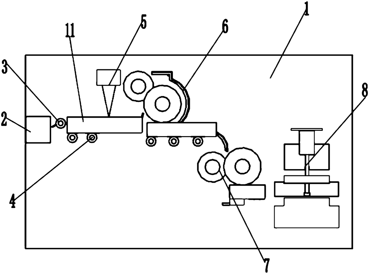 Pulley type handle forming machine and handle forming method