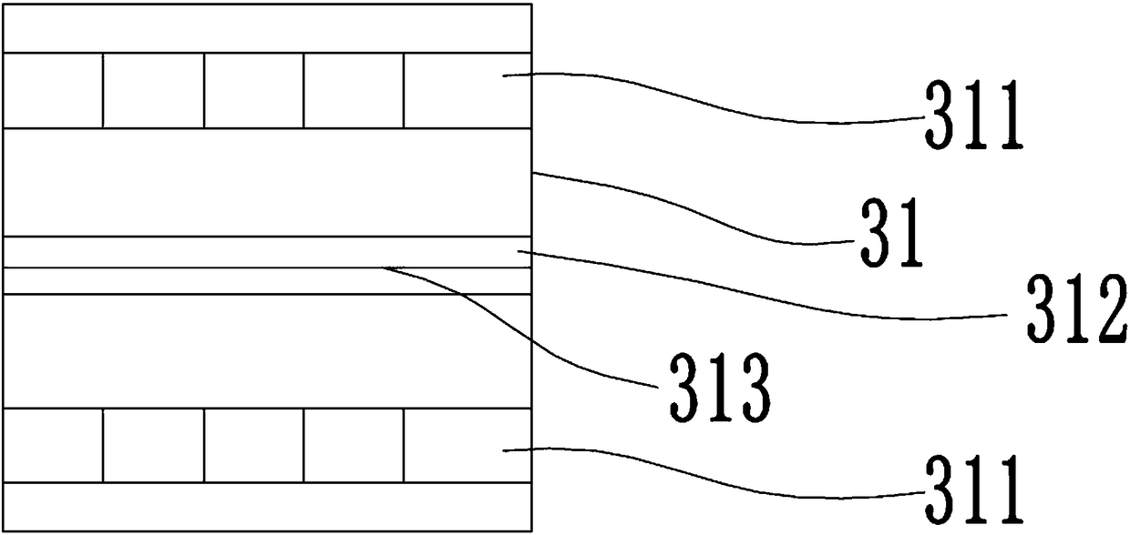 Bending machining device applied to strip parts