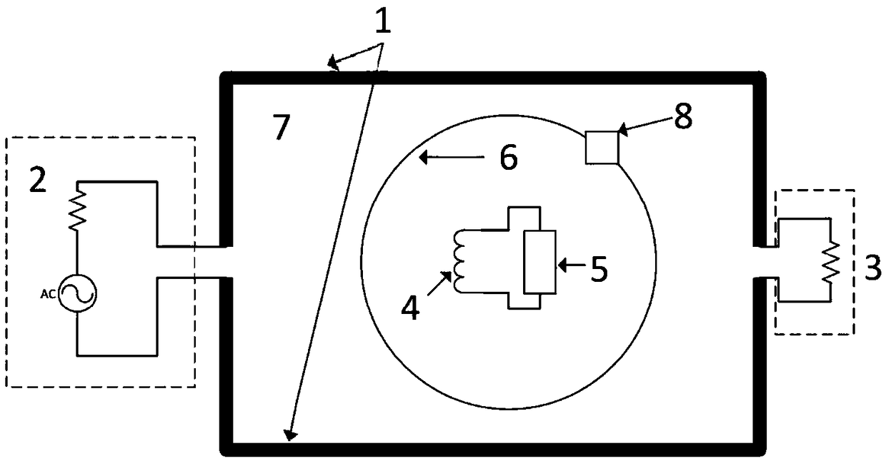 Area wireless power supply system